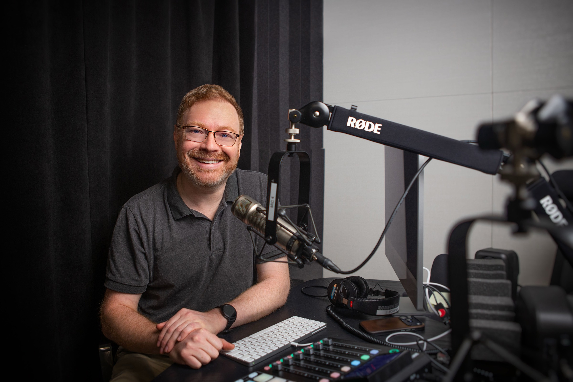 Matthew S. Schwartz hosting in the studio